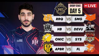 M5 DAY 5 WATCHPARTY  Mobile Legends [upl. by Kerk]