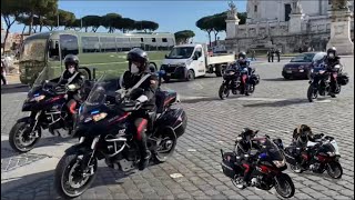 RARE28 x Radiomobile Carabinieri bmw e Ducati Scorta D’onoreBMW e Ducati Carabinieri Responding [upl. by Aihsit]