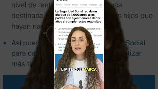 Ayudas de la Seguridad Social por hijos 💸 TE LO CONTAMOS TODO 😱 shorts [upl. by Asilla]