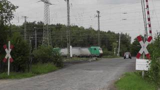 Bahnübergang quotPorzer Ringstraßequot Köln Gremberg  Doppeleinfahrt Baureihe 155 nach Gremberg [upl. by Shlomo]