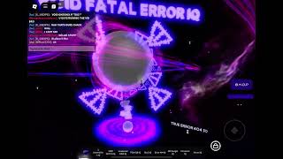 PURE CHAOS IN THE LOBBY and void fatal error showcase  Galaxy and Planets IQ Obby [upl. by Bonnee]