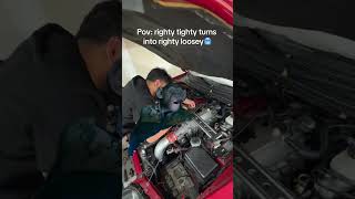 When righty tighty becomes righty loosey🥶 funny comedy cars [upl. by Given]