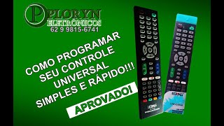 Como Programar  Configurar Controle Universal Para Tv Led Lcd Smart LE7740 Muito Simples [upl. by Gnok]