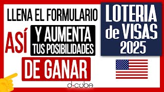 💥 LOTERÍA DE VISAS 2025 ► ¿Cómo Participar en el Sorteo DV2025 [upl. by Malvia]