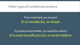 Conditional  Hypothetical Sentences in French [upl. by Einnod]