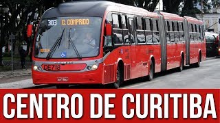 Centro de Curitiba No Horário de Pico da Manhã  Movimentação de Ônibus 97 [upl. by Eboj]