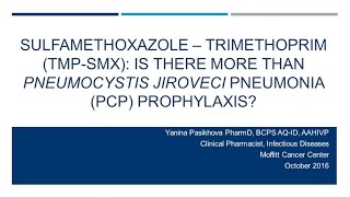 TrimethaprimSulfamethoxasole Its Role in Nocardiosis  Yanina Pasikhova PharmD [upl. by Galan235]