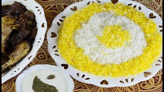 طرز تهیه برنج زعفرانی سریع کته بسیار خوشمزه [upl. by Eniamat196]