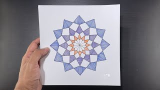 Math is Superb  Sketching amp Decorating Geometric Design  Explaining  Light • Quick • Agile Steps [upl. by Dang971]