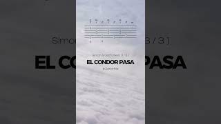 EL CONDOR PASA on Guitar 33 TABS GuitarMe School  Aleksunder Chuiko GuitarMe Tabs fingerstyle [upl. by Osbourn]