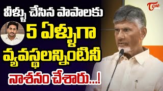 Chandrababu Naidu Accuses YS Jagan of Systemic Destruction in Andhra Pradesh  Tone News [upl. by Sandeep]