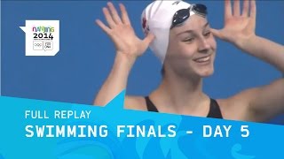 Swimming  Finals Day 5  Full Replay  Nanjing 2014 Youth Olympic Games [upl. by Haughay]