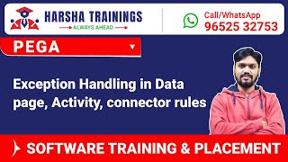 Pega Training  Exception Handling in Data page Activity connector rules Training 919652532753 [upl. by Attenaej]