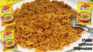 Spicy Maggi RecipeStreet Style Maggi Masala RecipeDry Maggi RecipeMaggi Recipe without Vegetables [upl. by Hoopes]