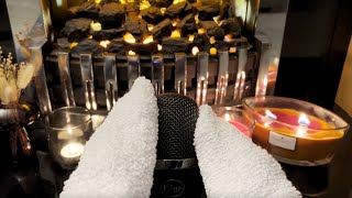 ASMR  Gentle Microphone Scratching Trigger amp Relaxing Crackle Candle Sounds [upl. by Otrebilif266]