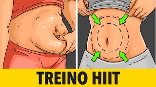 QUEIME GORDURA DA BARRIGA COM 20 MINUTOS DE HIIT [upl. by Meehsar]