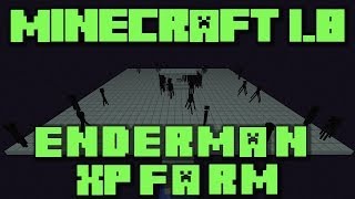 Minecraft 19 Enderman XP Farm Tutorial  Super Fast and Cheap [upl. by Arima654]