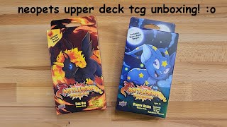 Neopets TCG Starter Decks Unboxing  Neopets Merch [upl. by Enilegna]