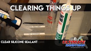 Clear Silicone Sealant [upl. by Noemad]