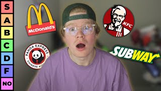 I Ranked EVERY Fast Food Restaurant [upl. by Cadman]