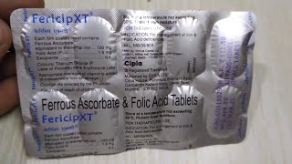 Fericip Xt Tablet Uses  Ferrous Ascorbate amp Folic Acid Benifit [upl. by Weixel]