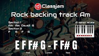 Rock backing track in Am  140 BPM [upl. by Latsyrk]