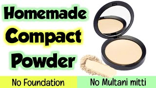 How to make compact powder at home  DIY homemade compact powder  M Beauty Zone [upl. by Mendy]