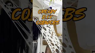 DIY Creepy Cobwebs Beef Netting halloween homedecor art style [upl. by Frederich202]