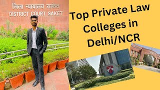 TOP PRIVATE LAW COLLEGES IN DELHINCR  SANDEEP VISHWAKARMA  FREAKY LAWYER  CLAT 2024 UNACADEMY [upl. by Sherwin]