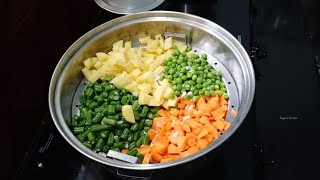 Mixed veg curry  Best Side Dish For Chapathi  Veg Curry  Vegetable masala [upl. by Royd]