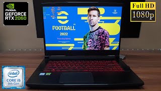 Efootball PES 2022 PC Gameplay i5 9300H amp RTX 2060 [upl. by Eelarol]