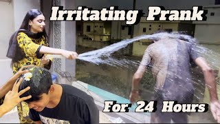 Irritating Prank On My Brother For 24 Hours  Bhai Ka Bura Haal Kar Diya  Zahra Nadeem [upl. by Ykroc]