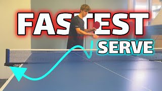 How to do the World’s FASTEST Table Tennis Serve [upl. by Ahsilak]