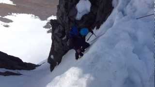 Climbing in Garbh Choire Mor 25th March 2012 [upl. by Lynnell886]