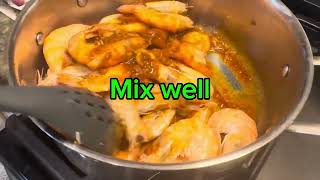 Made my own boiling crab shrimp cooking shrimp foodie food [upl. by Hahnert12]