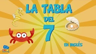 La Tabla de Multiplicar del 7  Aprendemos Ingles Cantando Canciones para Niños [upl. by Sheba240]