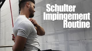 SCHULTER ROUTINE gegen ein IMPINGEMENT  Übungen gegen Schulterschmerzen [upl. by Riobard]