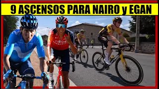 NAIRO Quintana y EGAN Bernal FAVORECIDOS 9 LLEGADAS en ALTO Vuelta a ESPAÑA 2024 [upl. by Akenahc]