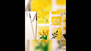 Aesthetic yellow mood board acrylic painting🎨 🥰😍 shorts trending youtubeshorts art [upl. by Mackintosh432]