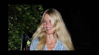 Claudia Schiffer shows off her boho style as she and husband Matthew Vaughn enjoy a date night in LA [upl. by Eoj886]