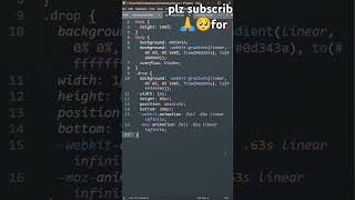 Rainy ⛈️ animation in html and css JavaScript shorts htmlcss ducky bhai [upl. by Meletius567]