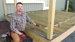 How to Build a 12x16 ft Deck with Trex amp Home Depot Part 1  DIY Decking [upl. by Eille783]