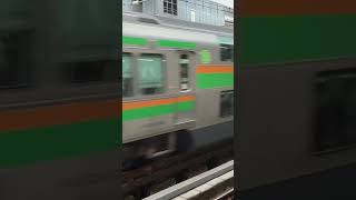 E233系3000番台U628＋U222編成普通逗子行き横浜駅発車シーンe233系e233系3000番台 湘南新宿ライン 鉄道 train 電車shorts [upl. by Lamond299]