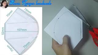 Recycling 3M  FFP2 N95 face mask How to make a 3M  N95 mask with cloth [upl. by Coe400]