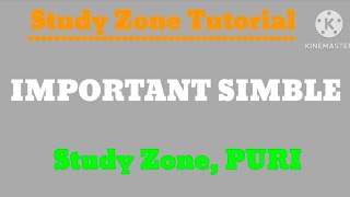 Important Simble  StudyZoneSZ01 [upl. by Mady486]