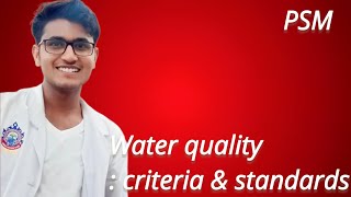 Water quality  criteria and standard [upl. by Ariahaj800]