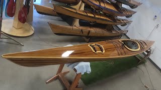 Cedar Strip Kayak Varnish and Deck Hardware [upl. by Aratas990]