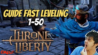 GUIDE FAST LEVELING 150 NEWBIE  THRONE AND LIBERTY [upl. by Roberson91]