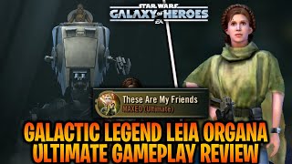 LEIA ORGANA UNLOCKED  ULTIMATE ABILITY GAMEPLAY  INSTAKILL GALACTIC LEGENDS  SWGOH [upl. by Jaworski]