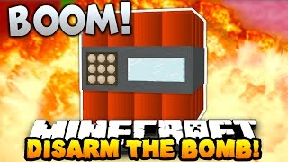 Minecraft DISARM THE BOMB OR DIE Epic Custom Map wPrestonPlayz [upl. by Ydnab176]